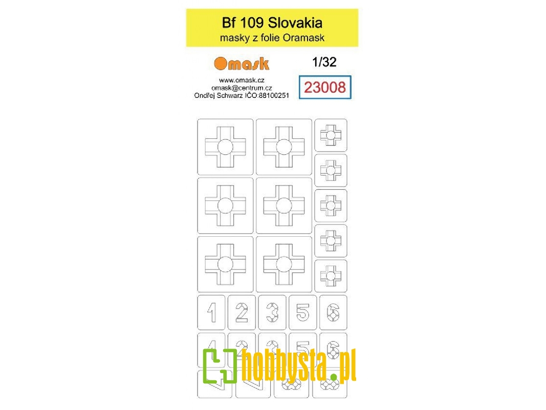 Bf 109 Slovakia Mask - zdjęcie 1
