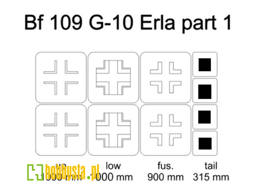 Bf 109 G-10 Erla Mask Part 1 - zdjęcie 1 Bf 109 G-10 Erla Mask Part 1 - zdjęcie 1