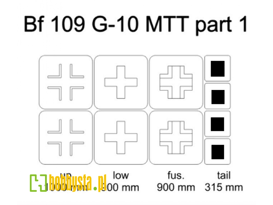 Bf 109 G-10 Mtt Mask Part 1 - zdjęcie 1 Bf 109 G-10 Mtt Mask Part 1 - zdjęcie 1