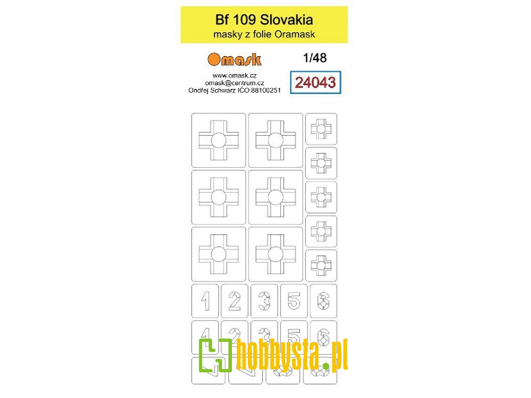 Bf 109 Slovakia Mask - zdjęcie 1