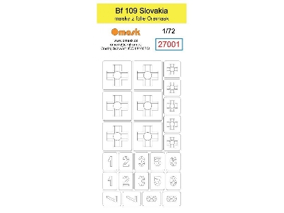 Bf 109 Slovakia Mask - zdjęcie 1