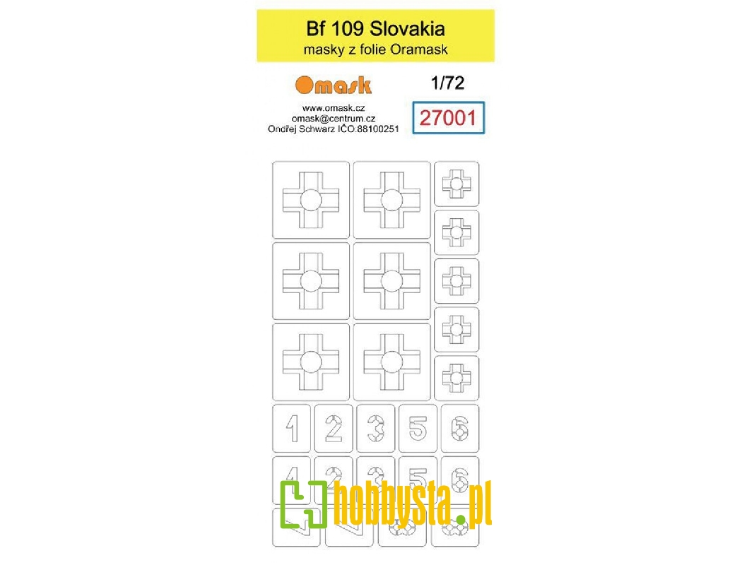 Bf 109 Slovakia Mask - zdjęcie 1