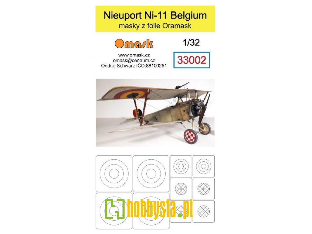 Nieuport Ni-11 Belgium Mask - zdjęcie 1 Nieuport Ni-11 Belgium Mask - zdjęcie 1