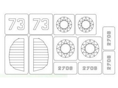 I-153 China Af Mask (For Icm 48099) - zdjęcie 1