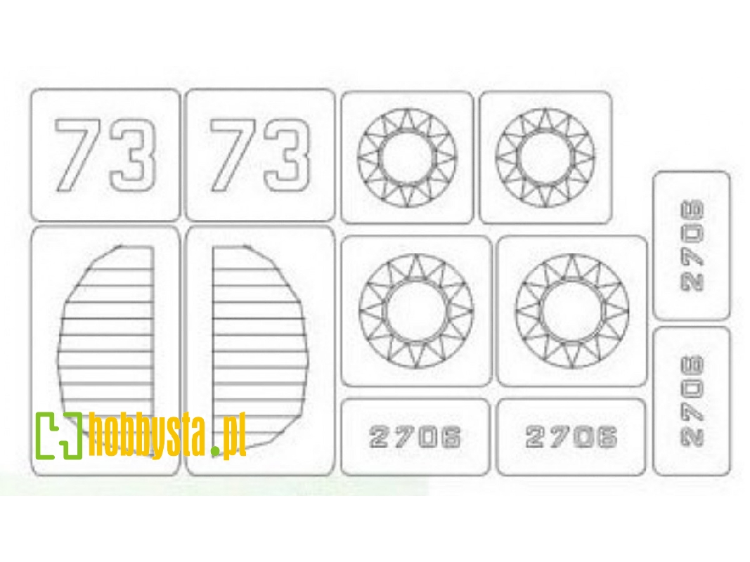 I-153 China Af Mask (For Icm 48099) - zdjęcie 1 I-153 China Af Mask (For Icm 48099) - zdjęcie 1