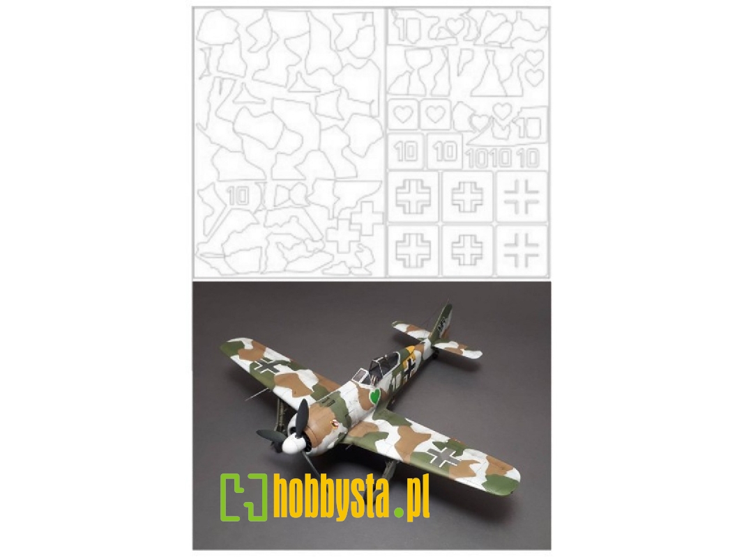 Fw 190 A-4 Nowotny Mask (For Eduard) - zdjęcie 1 Fw 190 A-4 Nowotny Mask (For Eduard) - zdjęcie 1