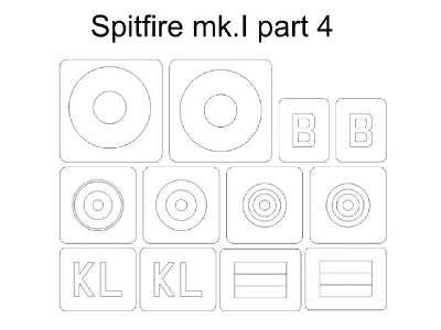 Spitfire Mk.I Mask Part 4 (For Eduard 11143 Camo E) - zdjęcie 1