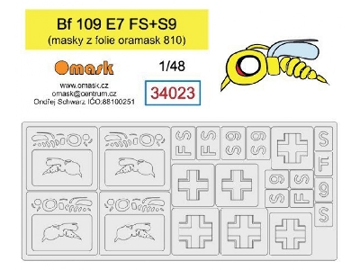 Bf 109 E7 Mask (S9+fs) - zdjęcie 1