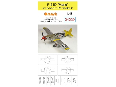 P-51d Mustang 'marie' (For Eduard 11134 Marking C) - zdjęcie 1