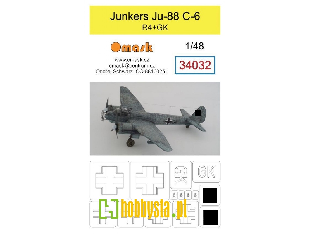 Junkers Ju-88c-6 R4+gk Mask - zdjęcie 1