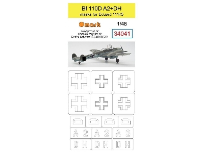 Bf 110d A2+dh Mask (For Eduard 11145) - zdjęcie 1