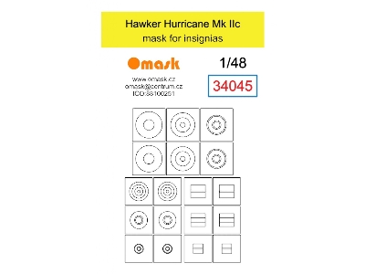Hawker Hurricane Mk Ii C - Mask For Insignias - zdjęcie 1