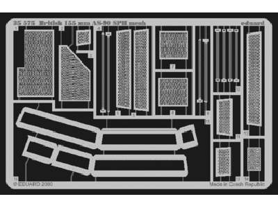  British 155mm AS-90 SPH mesh 1/35 - Trumpeter - blaszki - zdjęcie 1