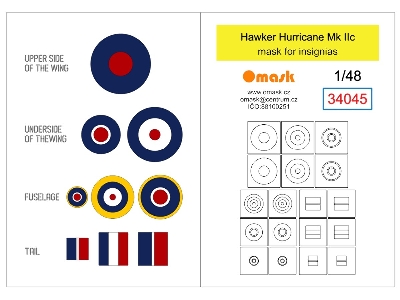 Hawker Hurricane Mk Ii C - Mask For Insignias - zdjęcie 2