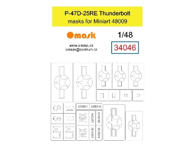 P-47d-25re Thunderbold Masks (For Miniart 48009) - zdjęcie 1