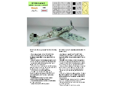 Bf 109k-4 White 5 (Masks For Crosses, Numbers And Spiral) - zdjęcie 2