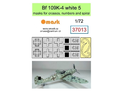 Bf 109k-4 White 5 (Masks For Crosses, Numbers And Spiral) - zdjęcie 1