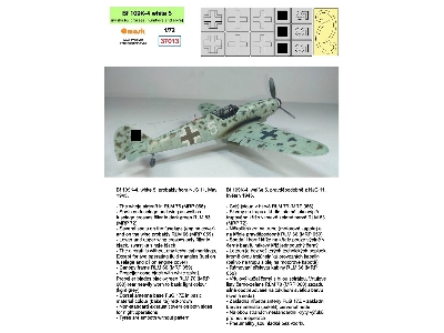Bf 109k-4 White 5 (Masks For Crosses, Numbers And Spiral) - zdjęcie 2