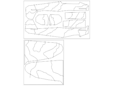 Spitfire Mk.I Camouflage Surfaces Camo C Mask (For Eduard 11143) - zdjęcie 1