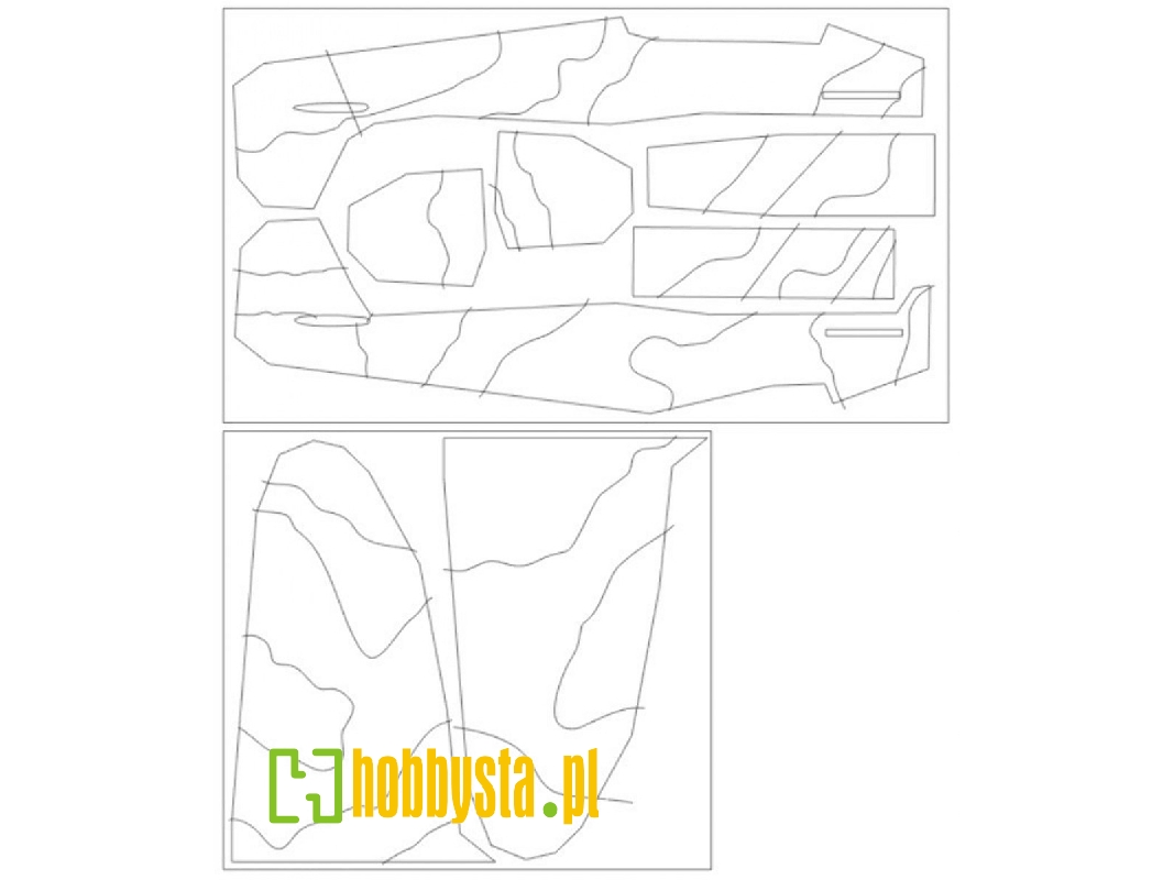 Spitfire Mk.Ii Camouflage Surfaces M.Feric Camo G Mask (For Eduard 11146) - zdjęcie 1