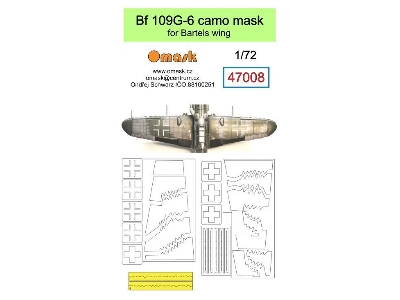 Bf 109g-6 Camo Mask For Bartels Wing - zdjęcie 1