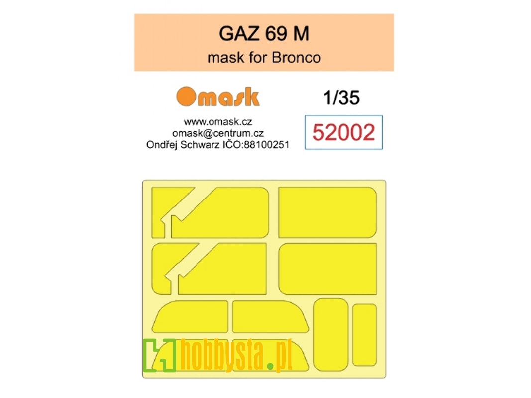 Gaz-69 M - Mask (For Bronco Kits) - zdjęcie 1 Gaz-69 M - Mask (For Bronco Kits) - zdjęcie 1