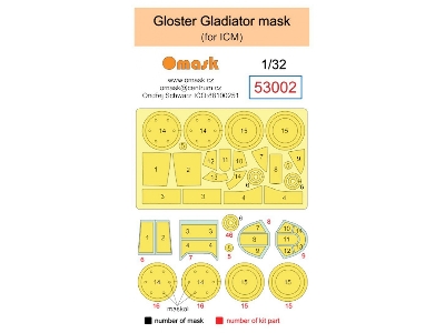 Gloster Gladiator Masks (For Icm Kits) - zdjęcie 1