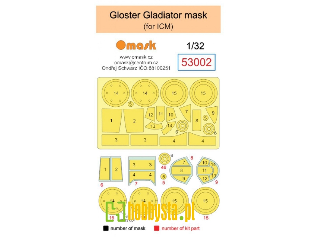 Gloster Gladiator Masks (For Icm Kits) - zdjęcie 1 Gloster Gladiator Masks (For Icm Kits) - zdjęcie 1