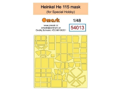 Heinkel He-115 Masks (For Special Hobby Kits) - zdjęcie 1
