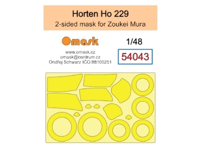 Horten Ho 229 Double-sided Masks (For Zoukei Mura Kits) - zdjęcie 1