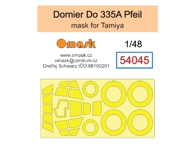 Dornier Do 335 A Pfeil Masks (For Tamiya Kits) - zdjęcie 1