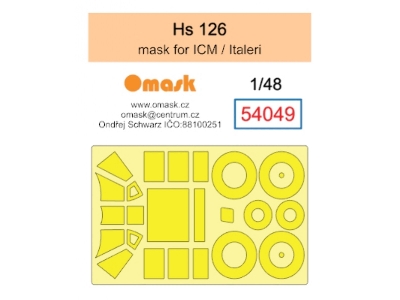 Henschel Hs 126 Masks (For Icm / Italeri Kiits) - zdjęcie 1