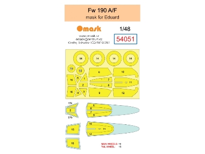 Focke-wulf Fw-190 A / F Masks (For Eduard Kits) - zdjęcie 2