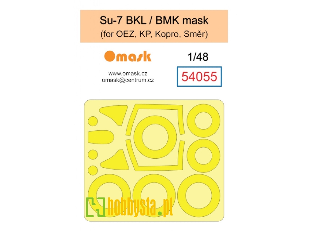 Su-7 Bkl / Bmk Mask (For Oez, Kp, Kopro, Směr) - zdjęcie 1 Su-7 Bkl / Bmk Mask (For Oez, Kp, Kopro, Směr) - zdjęcie 1