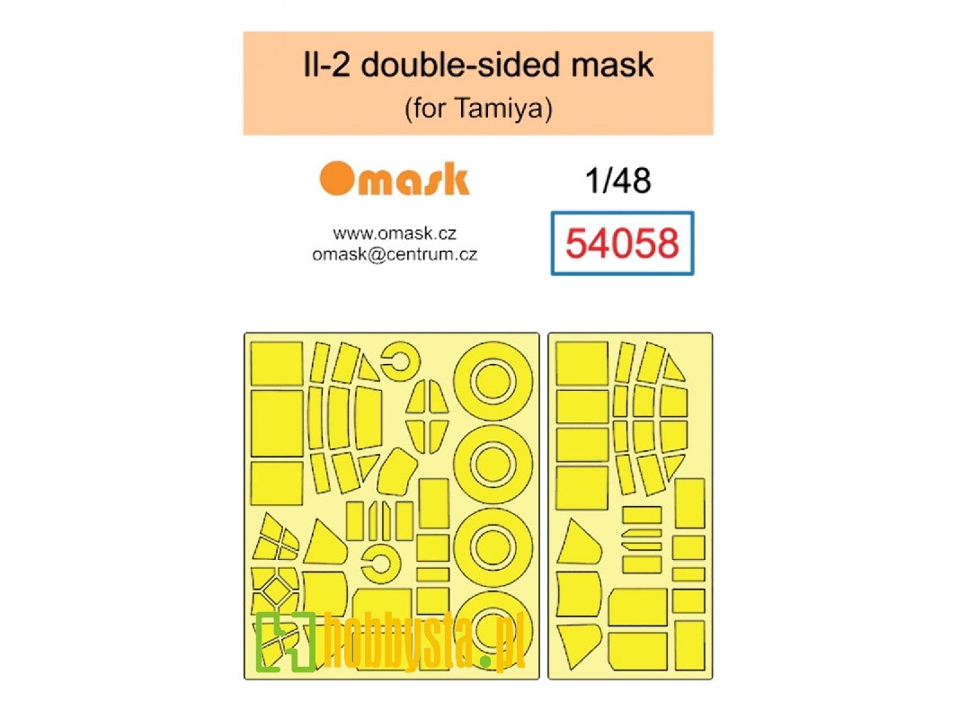 Il-2 Double Sided Mask (For Tamiya) - zdjęcie 1 Il-2 Double Sided Mask (For Tamiya) - zdjęcie 1