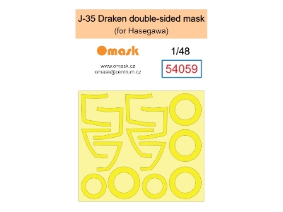 J-35 Draken Double Sided Mask (For Hasegawa) - zdjęcie 1