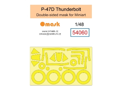 P-47d Thunderbolt Double Sided Mask (For Miniart) - zdjęcie 1