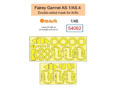 Fairey Gannet As.1/As.4 Double Sided Mask (For Airfix) - zdjęcie 1