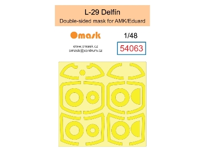 L-29 Delfín Double Sided Mask (For Amk / Eduard) - zdjęcie 1