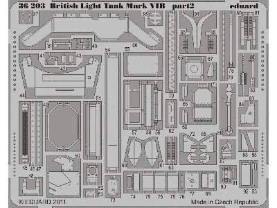  British Light Tank Mark VIB 1/35 - Vulcan - blaszki - zdjęcie 3