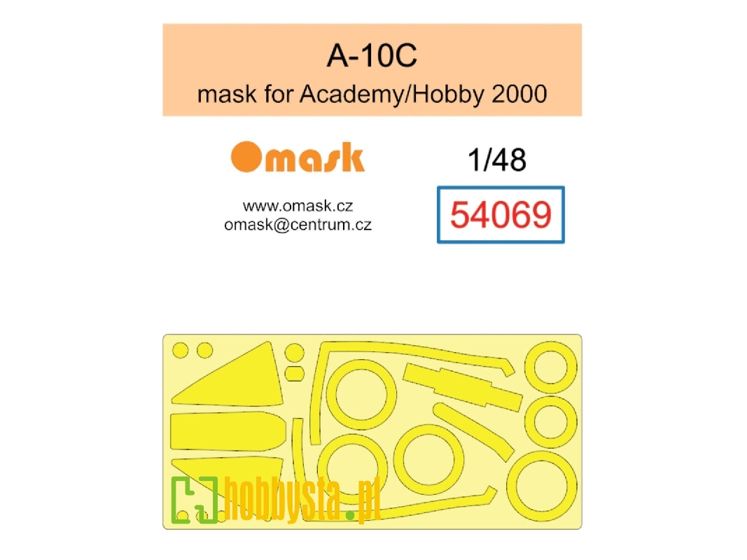 A-10c Mask (For Academy/Hobby 2000) - zdjęcie 1 A-10c Mask (For Academy/Hobby 2000) - zdjęcie 1