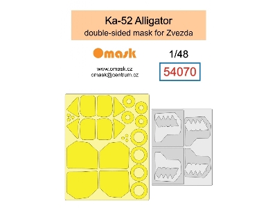 Kamov Ka-52 Alligator - Double Sided Mask (For Zvezda) - zdjęcie 1