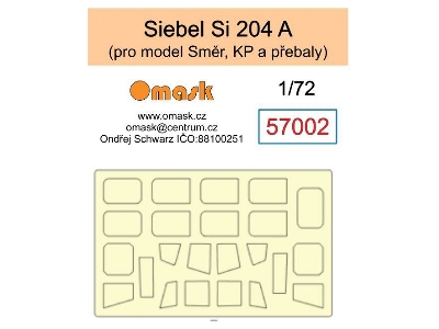 Siebel Si 204 A Masks (For Smer / Kp Kits) - zdjęcie 1