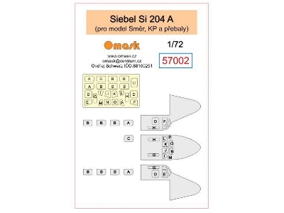 Siebel Si 204 A Masks (For Smer / Kp Kits) - zdjęcie 2