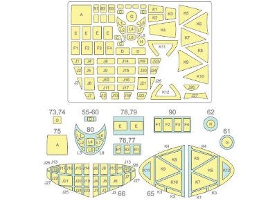 Liore Et Olivier Leo 451 Masks (For Heller And Smer Kits) - zdjęcie 2