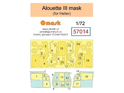 Aerospatiale Alouette Iii Masks (For Heller Kits) - zdjęcie 1