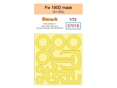 Focke-wulf Fw-190 D Masks (For Ibg Kits) - zdjęcie 1
