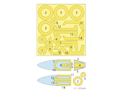 Focke-wulf Fw-190 D Masks (For Ibg Kits) - zdjęcie 2