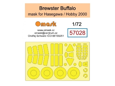 Brewster Buffalo Masks (For Hasegawa / Hobby 2000 Kits) - zdjęcie 1