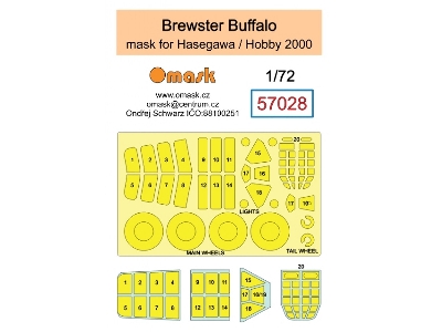 Brewster Buffalo Masks (For Hasegawa / Hobby 2000 Kits) - zdjęcie 2